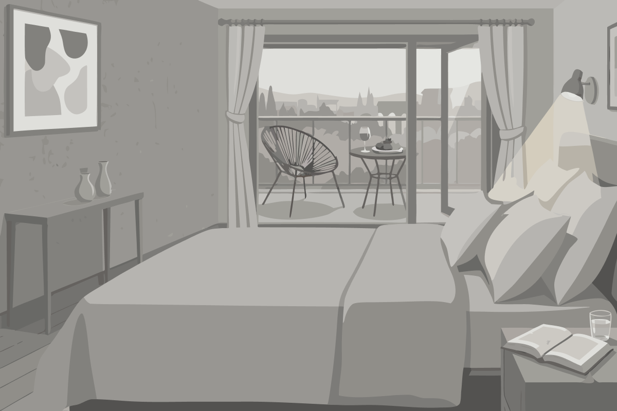 Chambre Triple avec Salle de Bains Commune